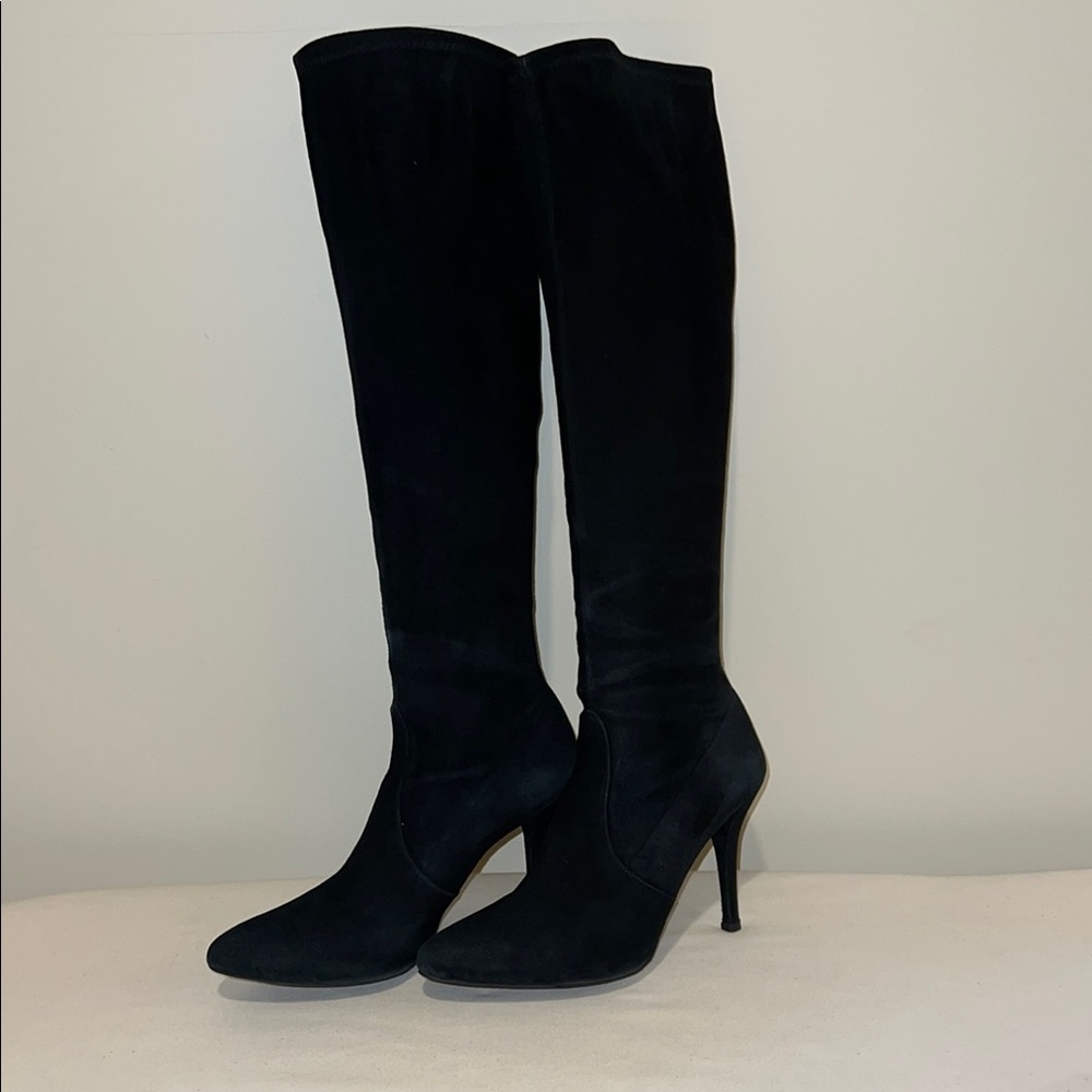 Stuart Weitzman Black Heeled Boots